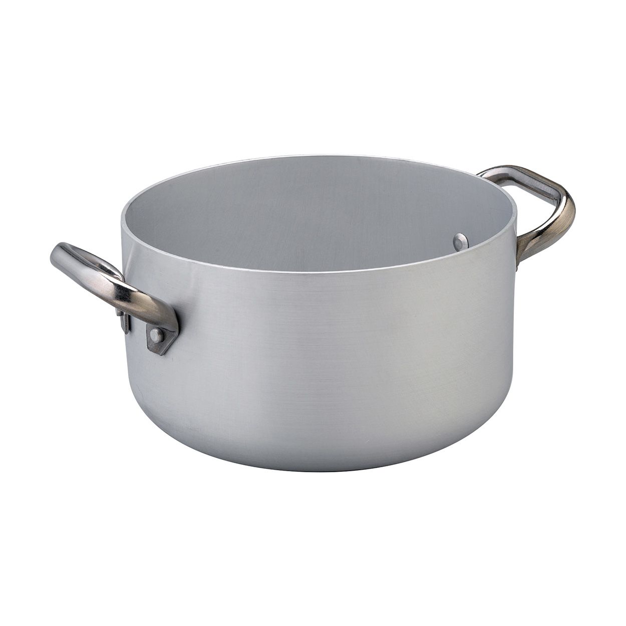 Agnelli - Casseruola Alta 2 Manici 28 cm Alluminio Induzione - 3 mm