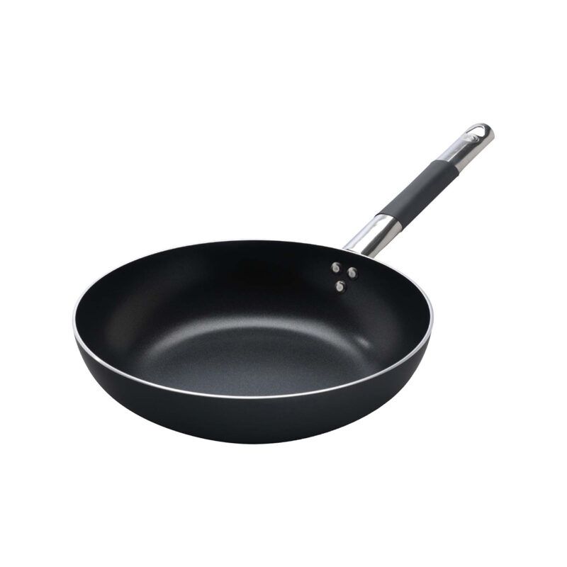 Agnelli - Padella Svasata Alta 1 Manico 28 cm Al Black - 3 mm