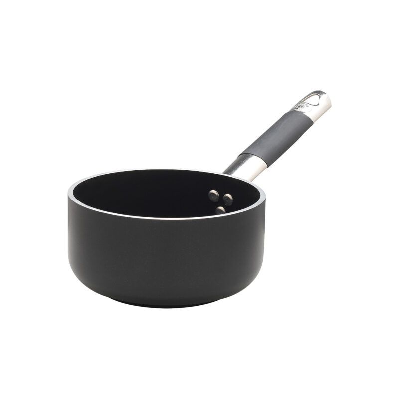 Agnelli - Casseruola Alta 1 Manico 20 cm Al Black - 5 mm - Radiante