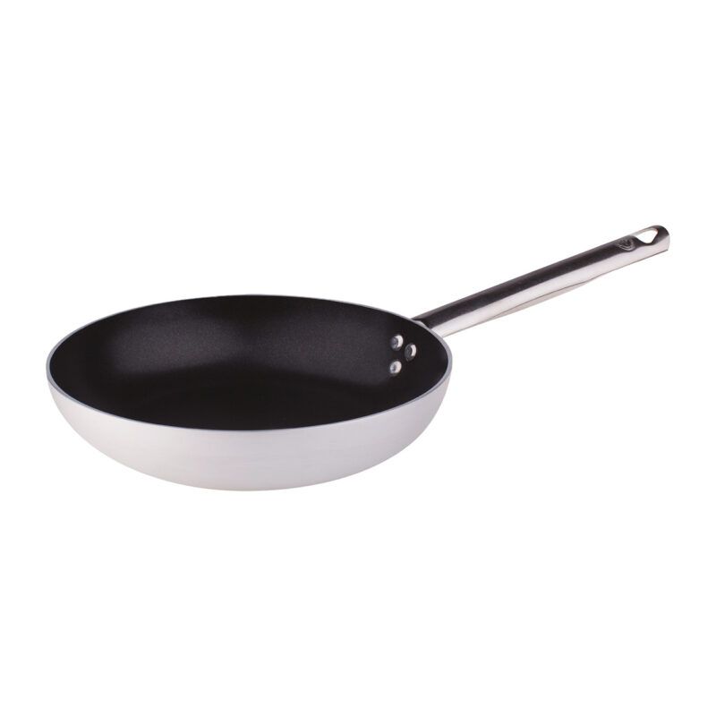 Agnelli - Padella Svasata Bassa 1 Manico 40 cm Alluminio Antiaderente - 3 mm