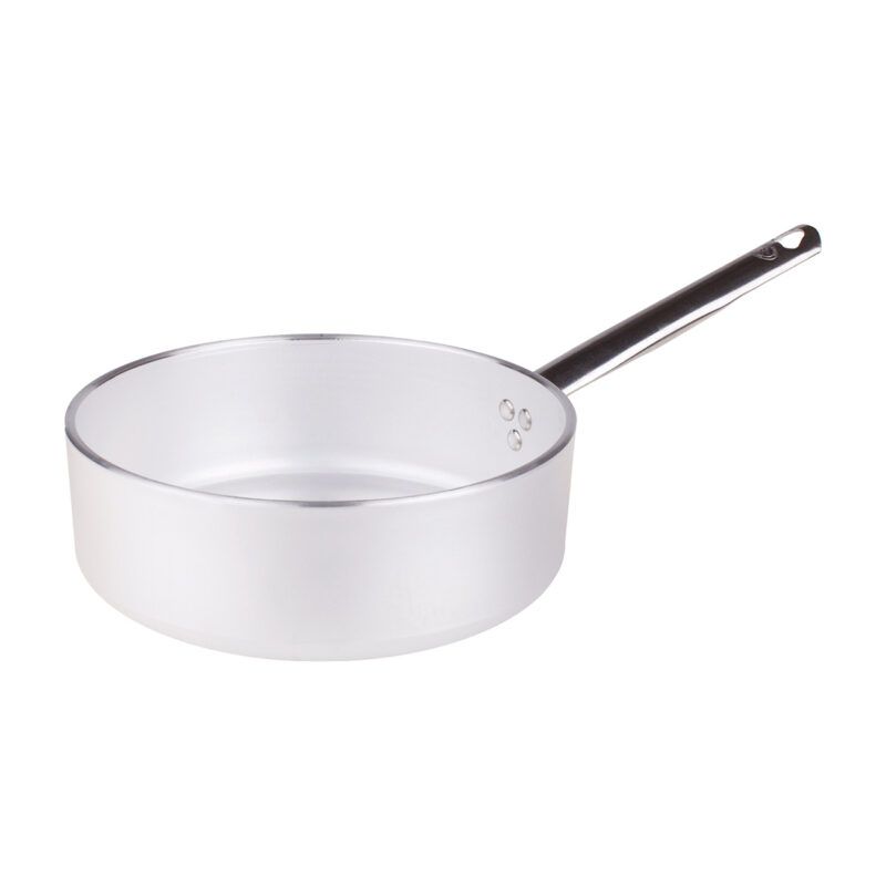 Agnelli - Casseruola Bassa 1 Manico 24 cm Alluminio - 5 mm - Radiante