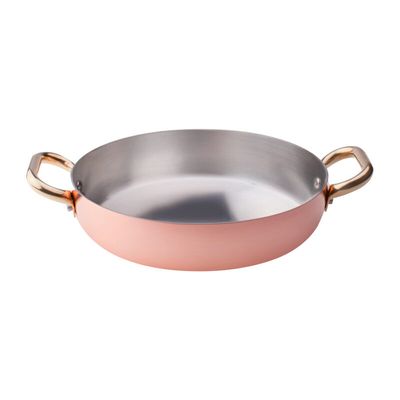 Agnelli - Tegame 32 cm Rame Liscio Stagnato - 2 mm