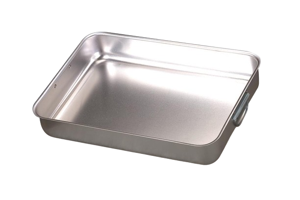 Agnelli - Rostiera Rettangolare 2 Manici 26 x 20 cm Forno - Alluminio - 2 mm
