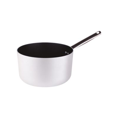 Agnelli - Casseruola Alta 1 Manico 18 cm Alluminio Antiaderente - 3 mm