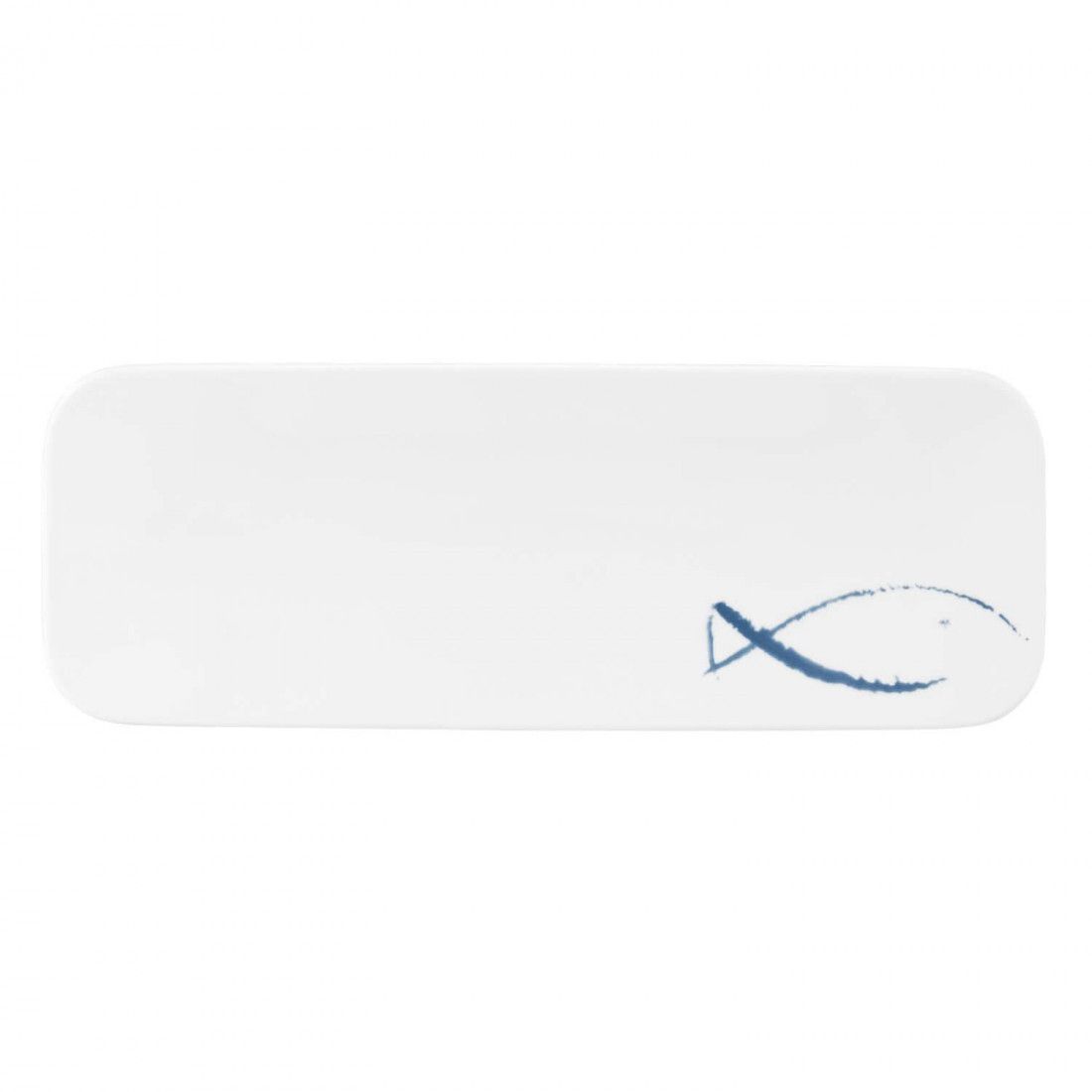 Seltmann  - Piatto rettangolare 38 x 14 cm Coup fine dinning Blue Sea