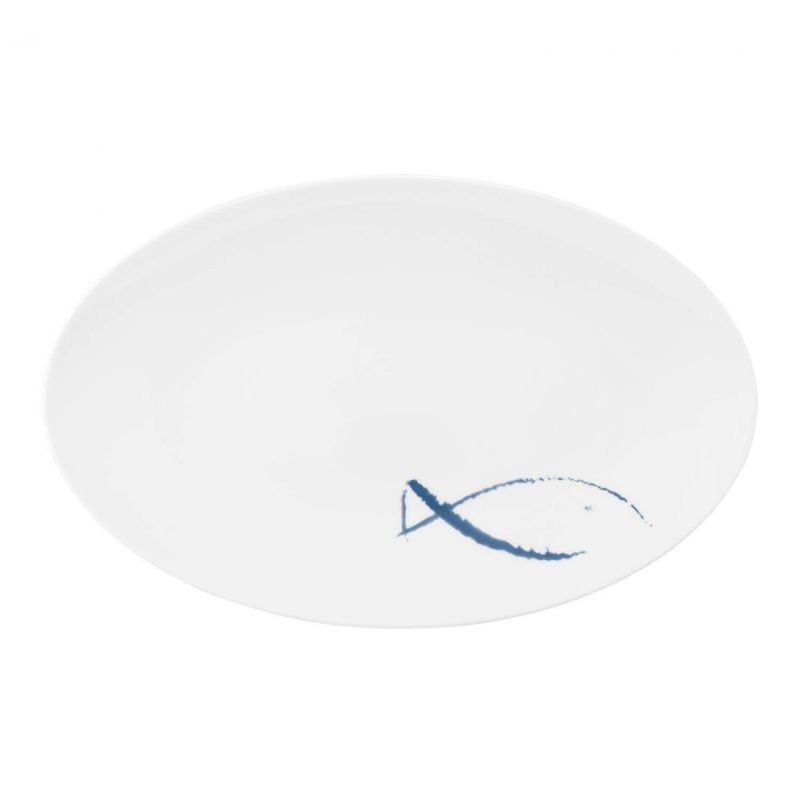Seltmann - Coup fine dinning - Piatto coupe 43x19 cm* M5379 - Blue Sea