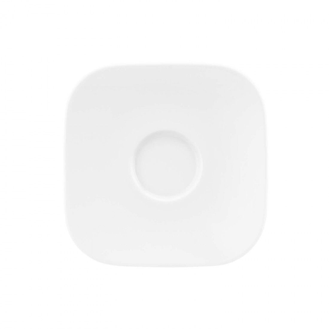 Seltmann - Coup fine dinning - Combi- Piatto angolare piccolo 13x13 cm  Bianco