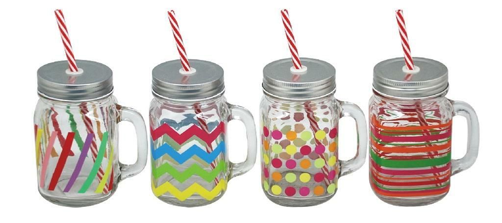 Tirolix - Barattolo Con Manico 420 ml Decorato