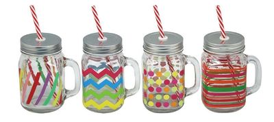 Tirolix - Barattolo Con Manico 420 ml Decorato
