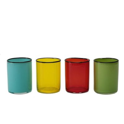 Tirolix - Bicchieri Acqua 40 cl Colori Assortiti Sleek
