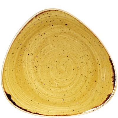 Churchill ​- Piatto triangolare 22,9 cm Mustard Seed Yellow