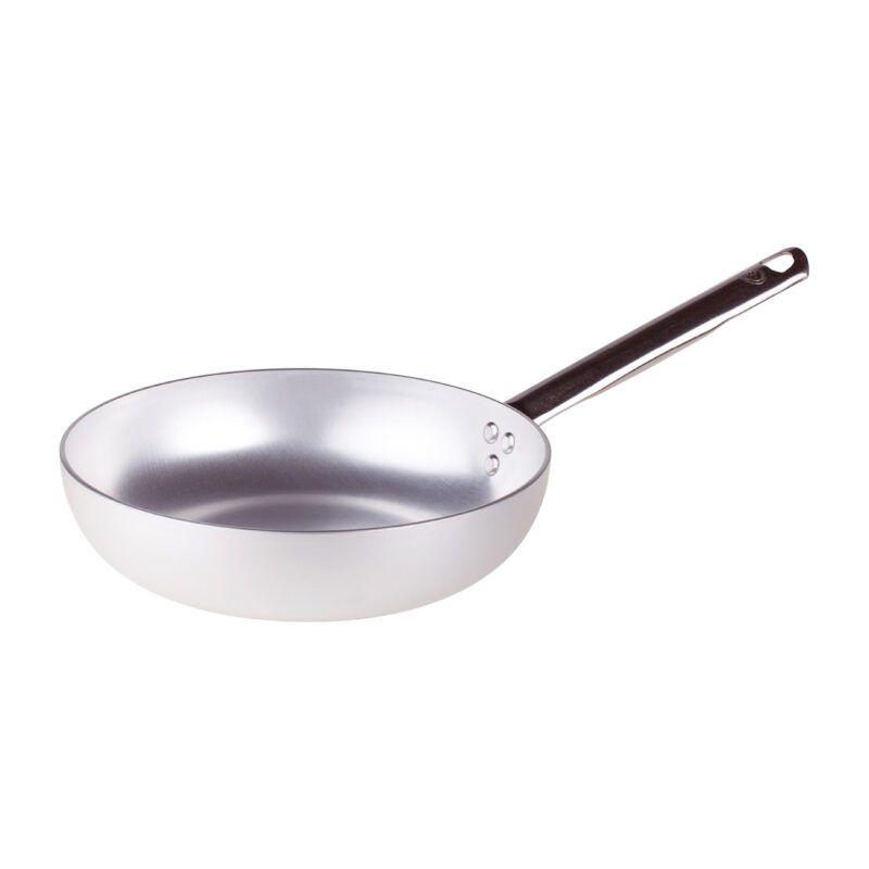 Agnelli - Padella Svasata Alta 1 Manico 22 cm Alluminio 111B - 3 mm