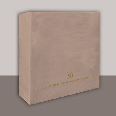Tovagliolo Tortora 2 veli 40x40 cm - Tirolix