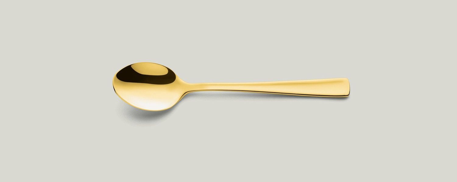 Amefa - Cucchiaio da caffè 138 mm Atlantic PVD Gold
