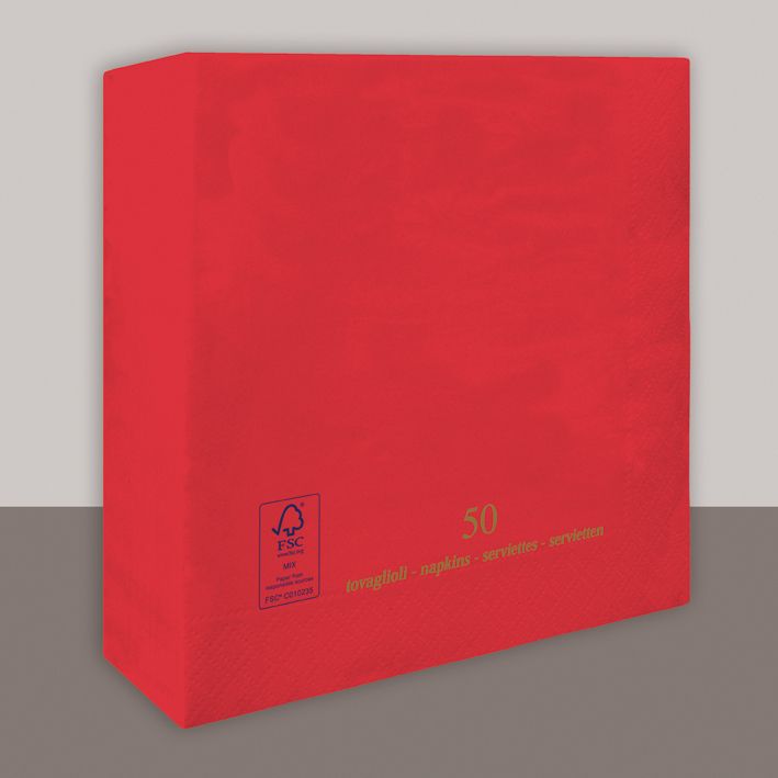 Tovagliolo Baccarà 2 veli 25x25 cm - Tirolix