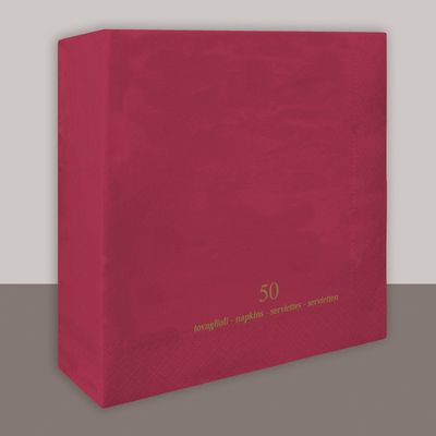 Tovagliolo Bordeaux 2 veli 40x40 cm - Tirolix