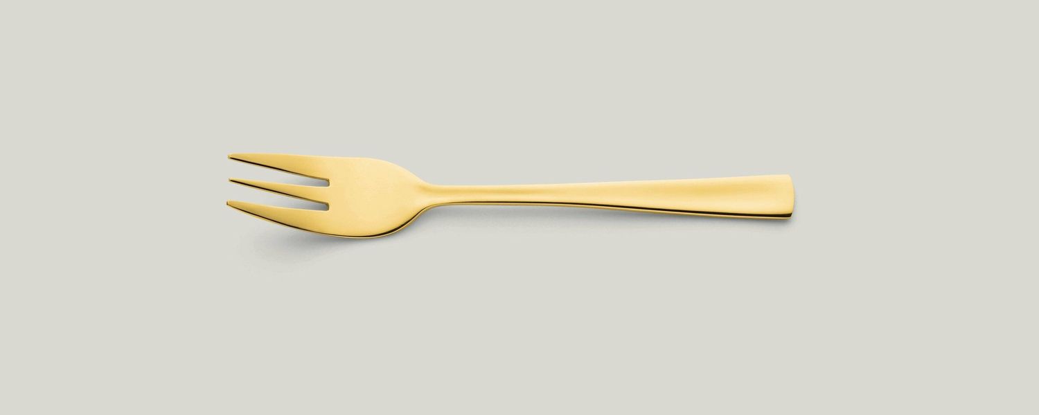 Amefa - Forchetta da dolce 151 mm Atlantic PVD Gold