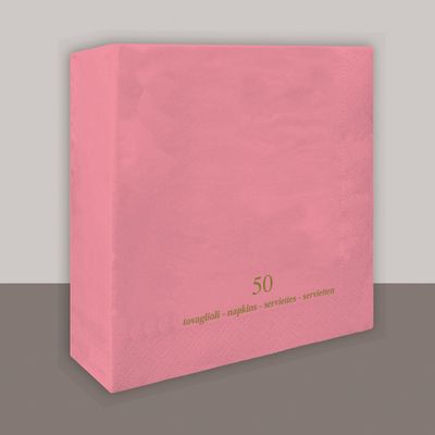 Tovagliolo Rosa Schocking 2 veli 40x40 cm - Tirolix