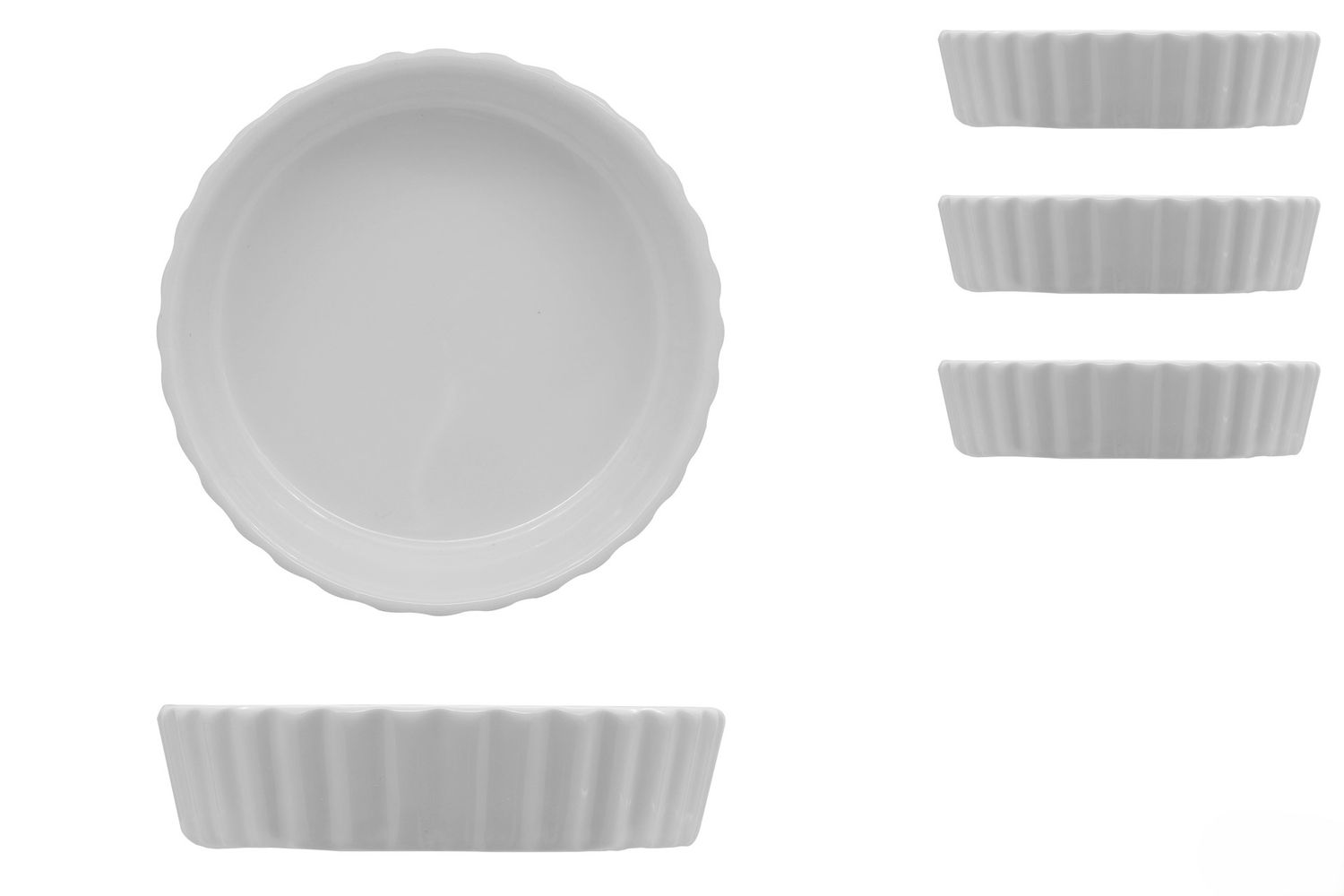 Lioness - Mini tortiere 3 pezzi 11,5 cm Justwhite