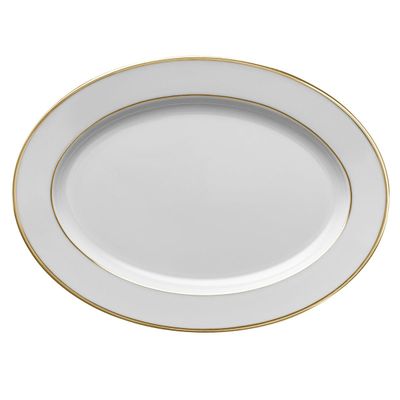 Degrenne - Piatto ovale 36,5 x 26,5 cm Galon Oro