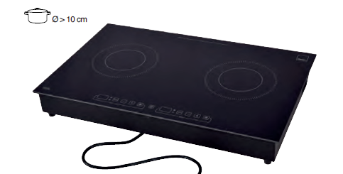 Spring - Fornello a induzione installabile 3,2 kW 70 x 43,5 cm Induction