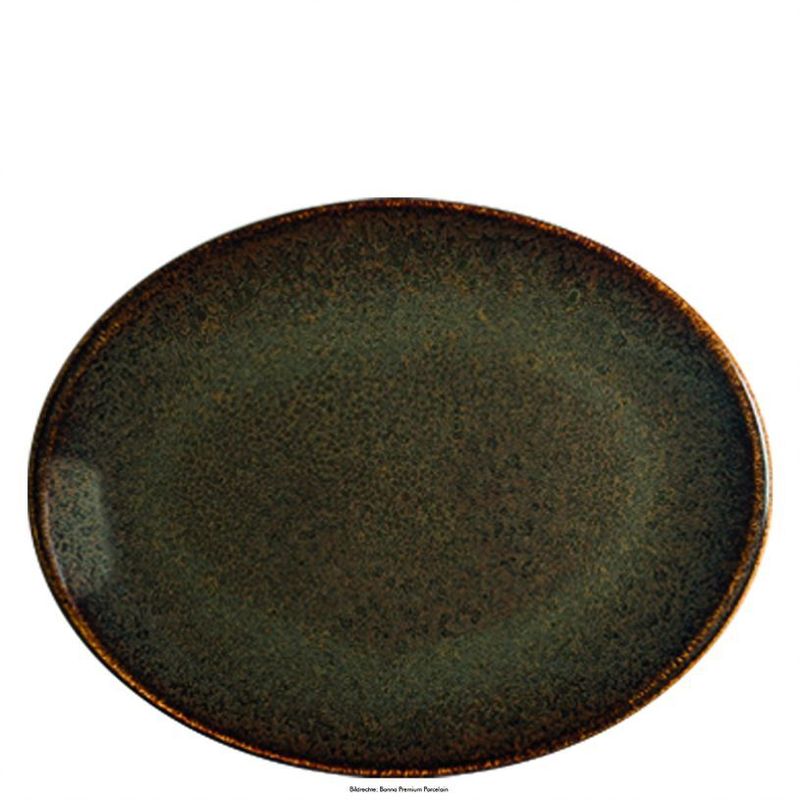Piatto ovale 36x28 cm Ore Tierra Moove - Bonna