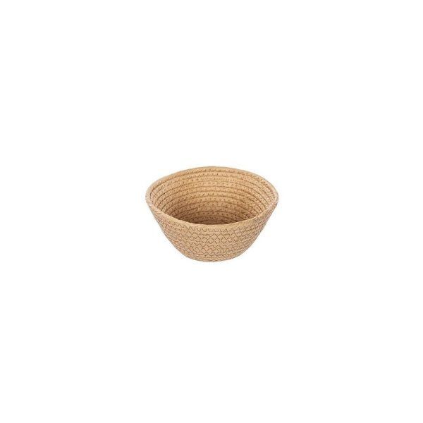 Tirolix - Cestino cosmetico in corda beige 20 x 7 cm