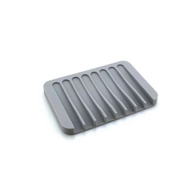 Tirolix - Vassoio flessibile in silicone 11 x 11 cm Grigio