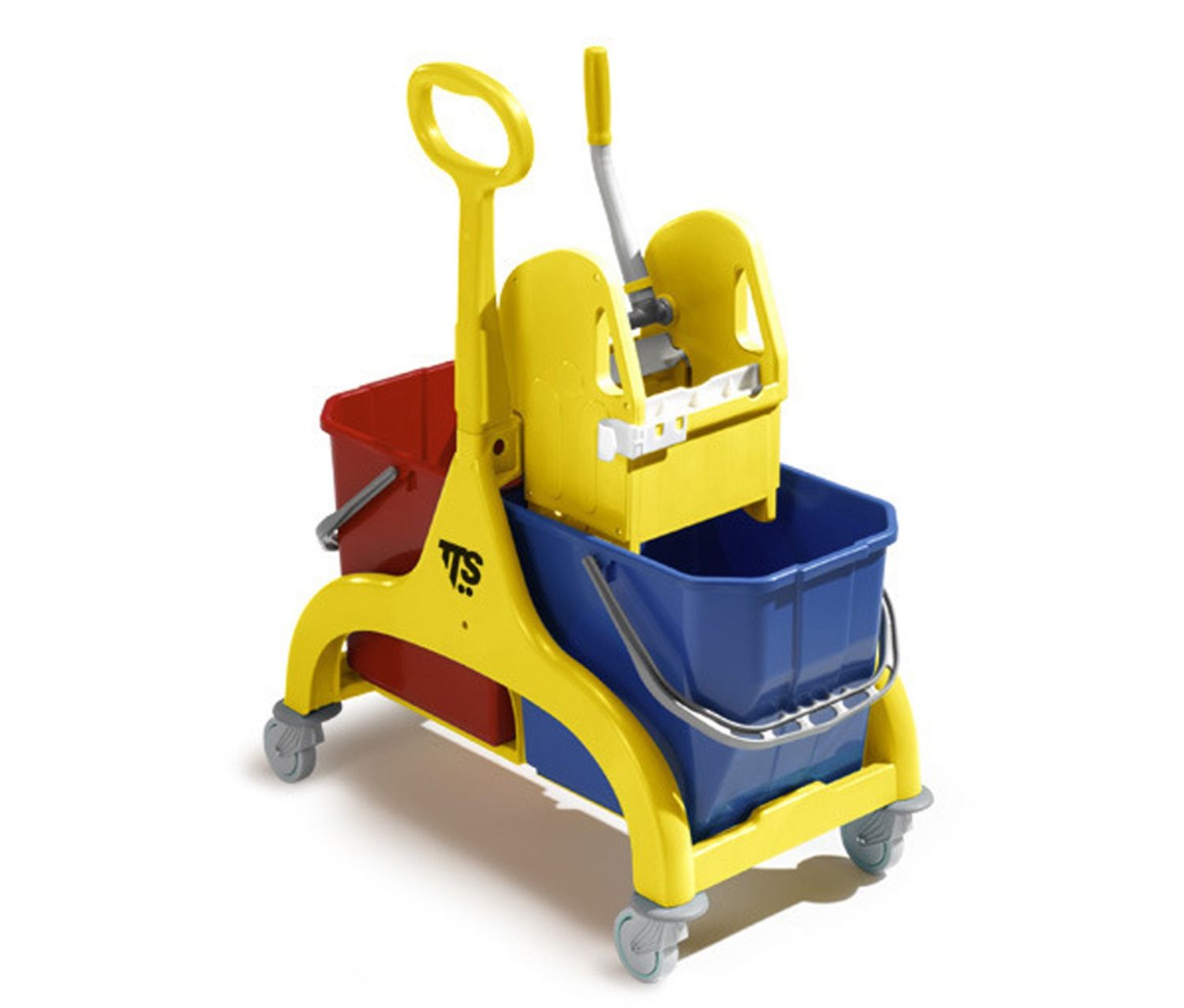 TTS - Carrello nick giallo con manico a ombrello 25 l