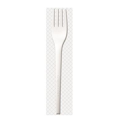 Byo - Forchetta in cpla con busta compostabile 16,5 cm Style