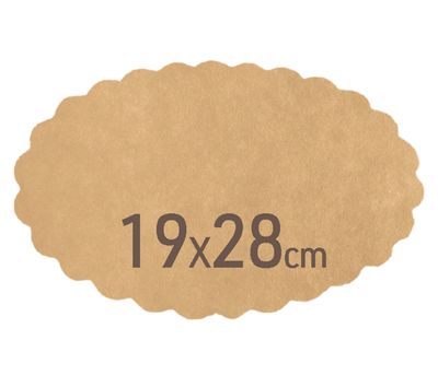 Byo - Carta fritto ovale in paglia 80 gms 19 x 28 cm