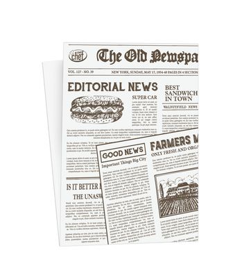 Byo - Carta antigrasso newspaper 15 x 18 cm