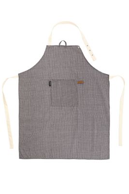 Grembiule houndstooth 68 x 85 cm Nero - Tirolix