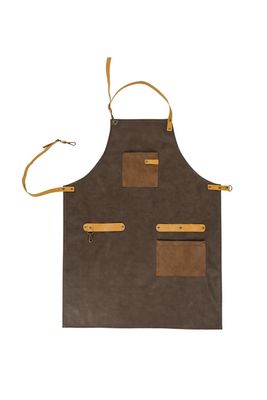 Grembiule ecopelle 2 colori 64 x 85 cm Marrone - Tirolix