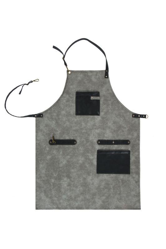 Grembiule ecopelle 2 colori 64 x 85 cm Grigio - Tirolix