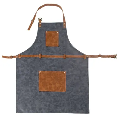 Grembiule ecopelle 2 colori 70 x 90 cm Blu - Tirolix