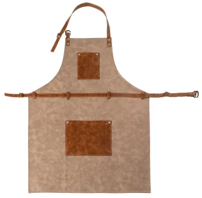 Grembiule ecopelle 2 colori 70 x 90 cm Taupe - Tirolix