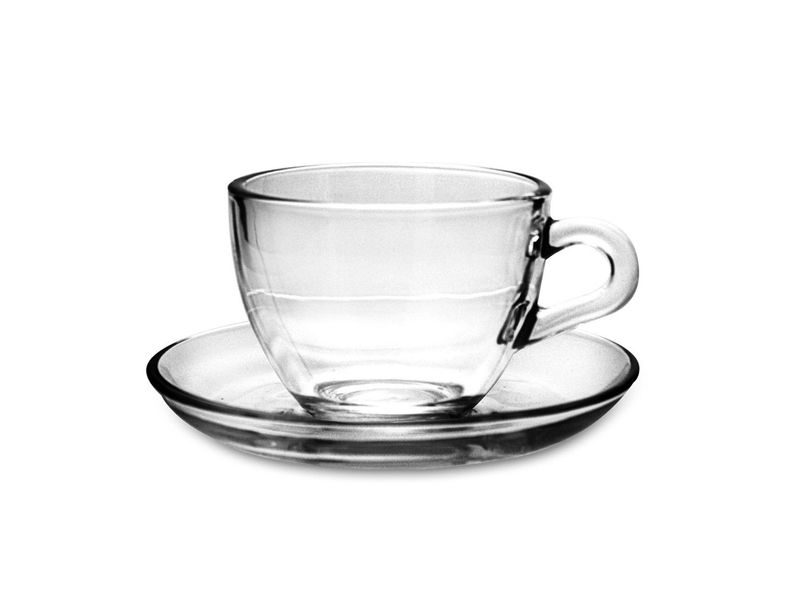 Pasabahce - Tazza Caffè Con Piatto 9 cl Basic