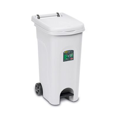Bidone Raccolta Differenziata 80 lt Bianco Urban Eco System - Stefanplast