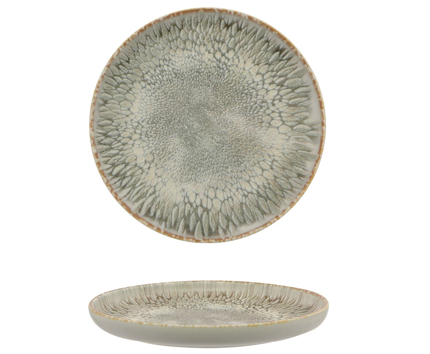 Mesa Ceramics - Piatto piano bordo alto 22 cm Dust