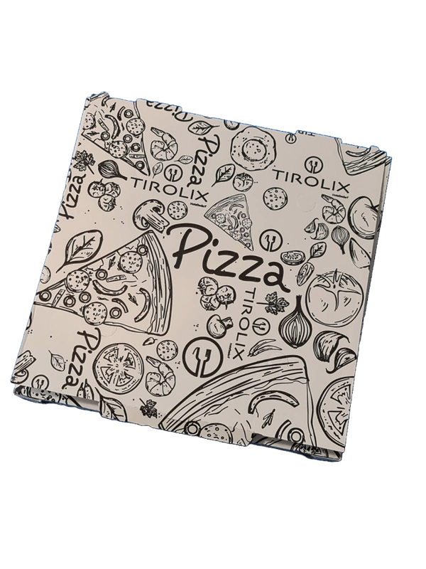 Cartone pizza 32,5 x 32,5 x 3 cm - Tirolix