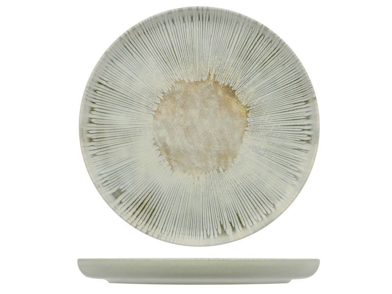 Mesa Ceramics - Piatto piano bordo alto 17,5 cm Ninphea