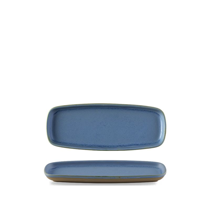 Churchill - Piatto rettangolare 25,1 x 10 cm Oslo Blue Emerge