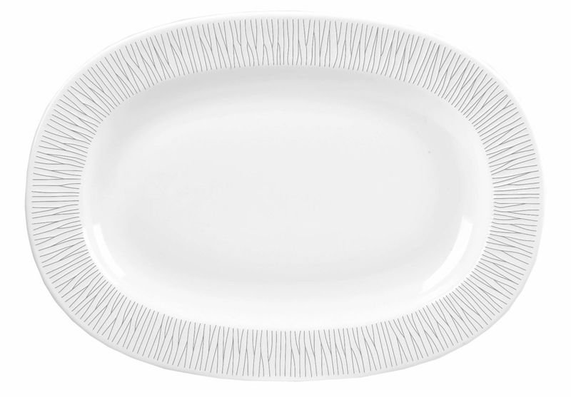 Churchill - Piatto ovale bordato 33 cm Bamboo