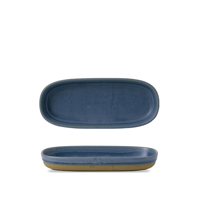 Churchill - Piatto rettangolare 23,3 x 10 x 3,3 cm Oslo Blue Emerge
