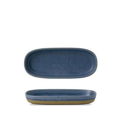 Churchill - Piatto rettangolare 23,3 x 10 x 3,3 cm Oslo Blue Emerge