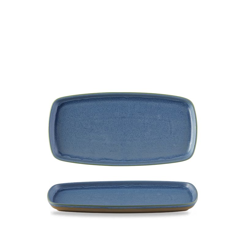 Churchill - Piatto rettangolare 30 x 14,7 cm Oslo Blue Emerge