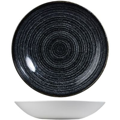 Churchill ​- Piatto fondo 24,8 cm Homespun Charcoal Black Studio Prints