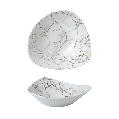 Churchill - Ciotola triangolare 23,5 cm Kintsugi Agate Grey Studio Prints