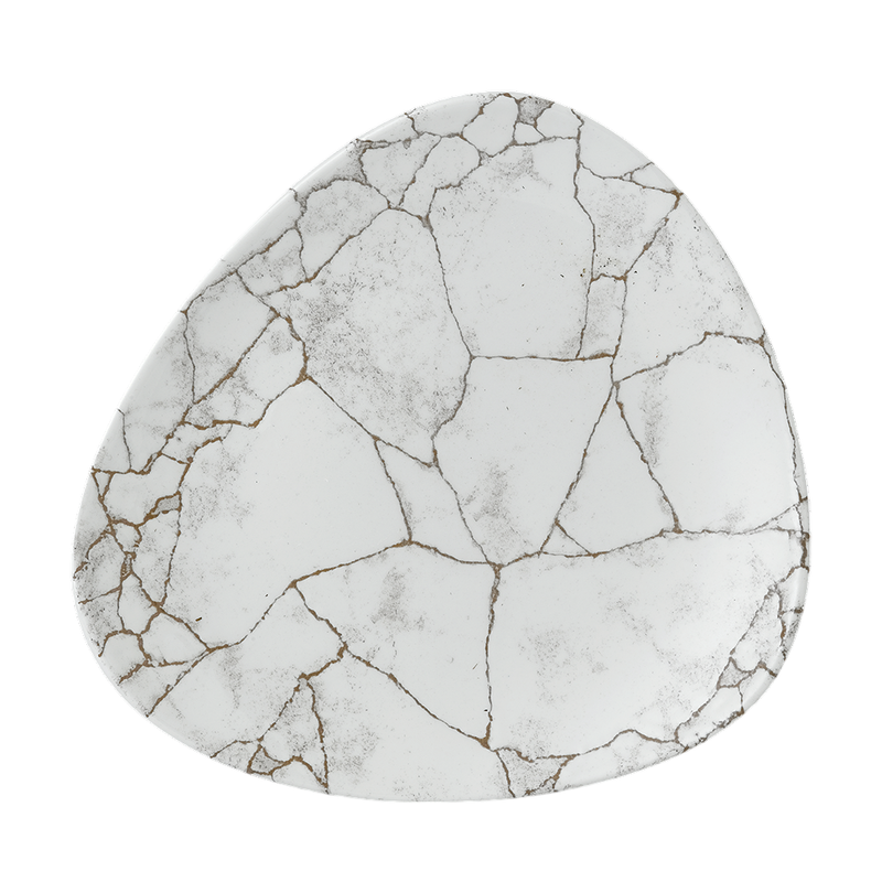 Churchill - Piatto triangolare 28,5 cm Kintsugi Agate Grey Studio Prints